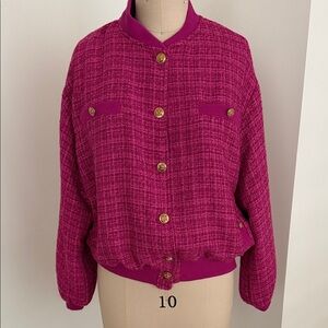 Women's Pink Tweed Jacket